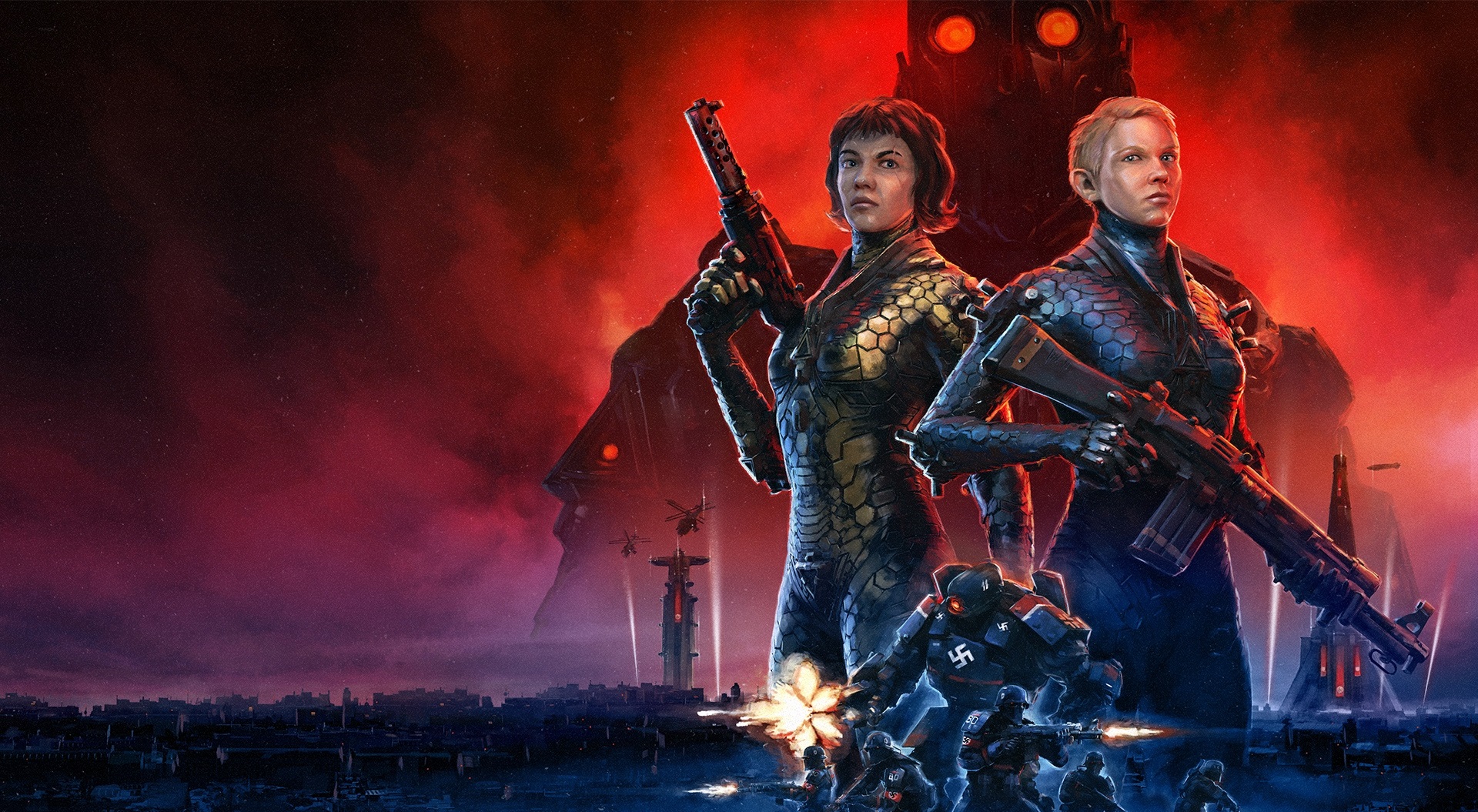 Wolfenstein youngblood. Вольфенштайн Youngblood. Wolfenstein Youngblood Постер. Вульфинштейн Йанг Блад. Вольфенштайн 2019.