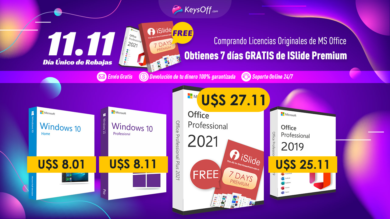 Licencias Originales de Windows 10 desde u$s  y de Office 2021 desde  u$s  en KeysOff con Nuestro Cupón | PC Master Race Latinoamérica